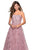 La Femme - 27237 Sequined Sweetheart A-line Dress In Pink