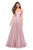 La Femme - 27515 Strapless Sweetheart Metallic Chiffon Prom Dress IIn Orchid