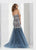 Jasz Couture - Strapless Beaded Mermaid Gown 5622 in Blue