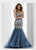 Jasz Couture - Strapless Beaded Mermaid Gown 5622 in Blue