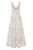 Aidan Mattox - MD1E201398 Embellished Sweetheart Jacquard A-line Dress In Gold