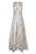 Aidan Mattox - MD1E201399 Bedazzled Jewel Brocade Pleated Ballgown In Silver and Gray