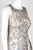 Aidan Mattox - MD1E201399 Bedazzled Jewel Brocade Pleated Ballgown In Silver and Gray
