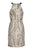 Aidan Mattox - MD1E202401 Bedazzled Halter Cocktail Dress In Neutral