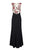 Aidan Mattox - MD1E202412 Embellished Taffeta Bateau Trumpet Dress In Black