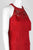 Aidan Mattox - MD1E202713 Embellished Halter Tiered Tassel Dress In Red