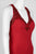 Aidan Mattox - MD1E202834 Embellished Halter V-neck Trumpet Dress In Red
