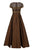 Aidan Mattox - MD1E203083 Illusion Beaded Bodice Taffeta Ballgown In Brown