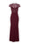 Aidan Mattox - MD1E203299 Embellished High Neck Trumpet Dress In Red