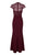 Aidan Mattox - MD1E203299 Embellished High Neck Trumpet Dress In Red