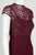 Aidan Mattox - MD1E203299 Embellished High Neck Trumpet Dress In Red