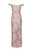 Aidan Mattox - MD1E203451 Embroidered Lace Off-Shoulder Column Dress In Pink