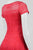 Sangria - ADAOP1ACT Lace Illusion Bateau A-line Dress in Pink