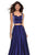 La Femme - 27444 Two-Piece Sweetheart Bodice A-Line Gown In Blue