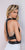 Mignon - Halter Neckline Two-Piece Jersey Gown VM1575 in Black and White