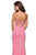 La Femme - 27335 Strapless Sweetheart Jersey Sheath Dress In Pink