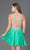 Alyce Paris  - 3646 Rhinestone Embellished Sleeveless Cocktail Dress in Green