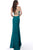 Jovani - JVN62552 Strappy Halter Fitted Sheath Dress In Green