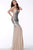 Jovani - 65306 Sequined Sexy Long Dress In Silver and Neutral