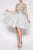 Cinderella Divine - ML925 Beaded Lace Tulle A-line Gown In Silver