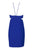 Aidan Mattox - MN1E200050 Sleeveless Halter Sheath Dress In Blue