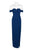 Aidan Mattox - MN1E201813 Off-Shoulder Solid Crepe Column Dress In Blue