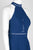 Aidan Mattox - MN1E202466 Lace High Halter A-line Cocktail Dress In Blue