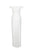 Aidan Mattox - MN1E202585 Off-Shoulder Scuba Crepe Long Sheath Dress In White