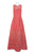 Aidan Mattox - MN1E202967 Sleeveless Lace Inset Crepe Gown In Red and Orange