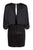 Aidan Mattox - MN1E203227 Cap Sleeve Bateau Sheath Dress In Black and Multi-Color