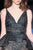 MNM Couture - 2209 Sleeveless Lace Empire Peplum Long Dress in Black