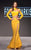 MNM Couture - 2272 Long Sleeved High Neck Trumpet Dress in Yellow