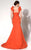 MNM Couture - 2278 Embellished Sweetheart Trumpet Dress in Orange