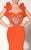 MNM Couture - 2278 Embellished Sweetheart Trumpet Dress in Orange