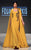 MNM Couture - 2290 Embellished High Neck Trumpet Dress in Yellow