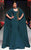 MNM Couture - 2290 Embellished High Neck Trumpet Dress in Green