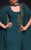 MNM Couture - 2290 Embellished High Neck Trumpet Dress in Green