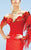 MNM Couture - 2339 Floral Off Shoulder Mermaid Dress in Red