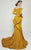 MNM Couture - 2396 Ruffled Sweetheart Mermaid Dress in Yellow