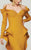 MNM Couture - 2396 Ruffled Sweetheart Mermaid Dress in Yellow