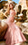 MNM Couture - 5231 Strapless Ruched Sweetheart Ornate Gown In Pink