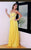 MNM Couture - 5467 Stunning Crystal Embellished Sweetheart Gown In Yellow