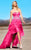 MNM Couture - 7017 Jeweled Sweetheart High Low A-line Dress in Pink