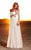MNM Couture - 7200 Embellished Pleated A-line Dress In White