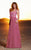 MNM Couture - 7200 Embellished Pleated A-line Dress In Purple
