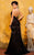 MNM Couture - 7449 Embellished Halter Mermaid Dress in Black