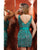 MNM Couture - 7662 Two Piece Jeweled Mermaid Dress in Green