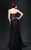 MNM Couture - 7989 Sparkling Sweetheart Sheer Corset Gown in Black