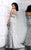 MNM Couture - 8112 Luscious Lace Embellished Evening Gown in Silver