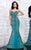 MNM Couture - 8112 Luscious Lace Embellished Evening Gown in Green